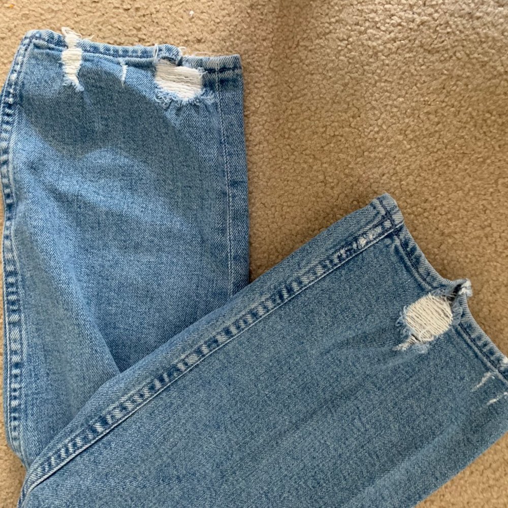 MOTHER Tomcat Light Blue Boyfriend Jeans - Picture 6 of 6